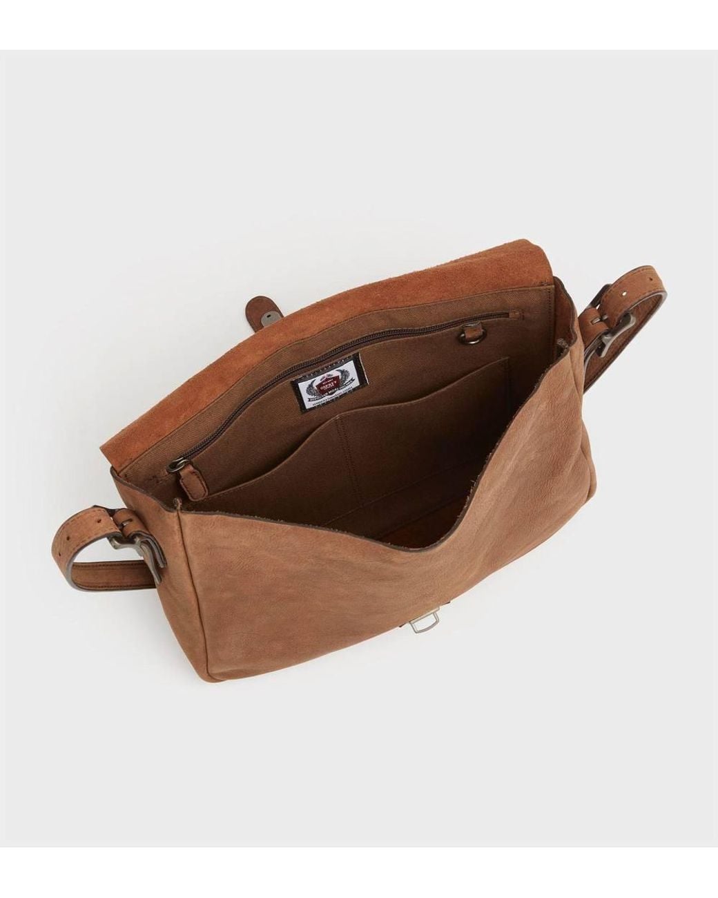 Osprey Brown The Clayton Leather Satchel Bag for men