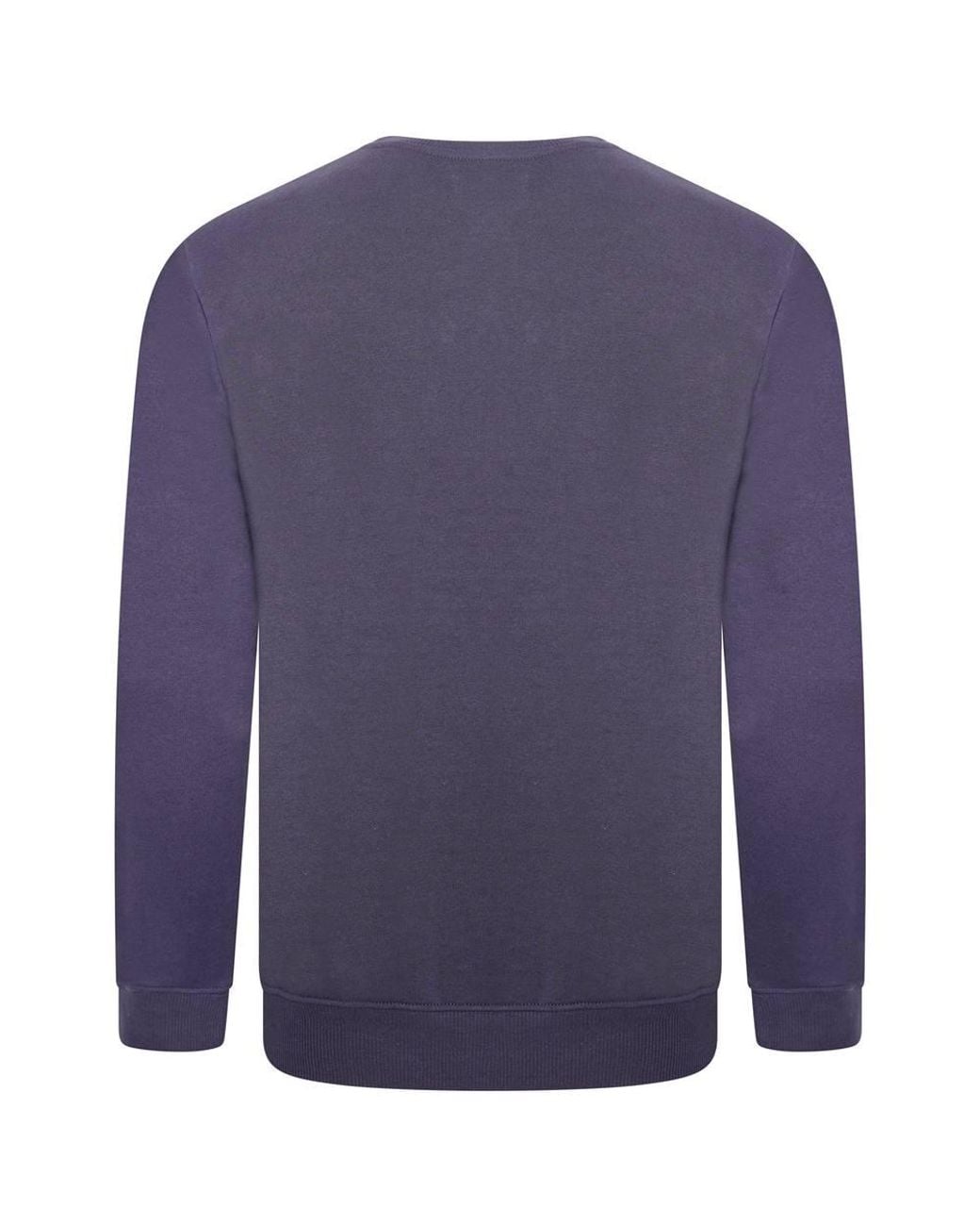 Smart Living Blue Classic Plain Crew Neck Long Sleeve Pullover Sweatshirt Jumper for men
