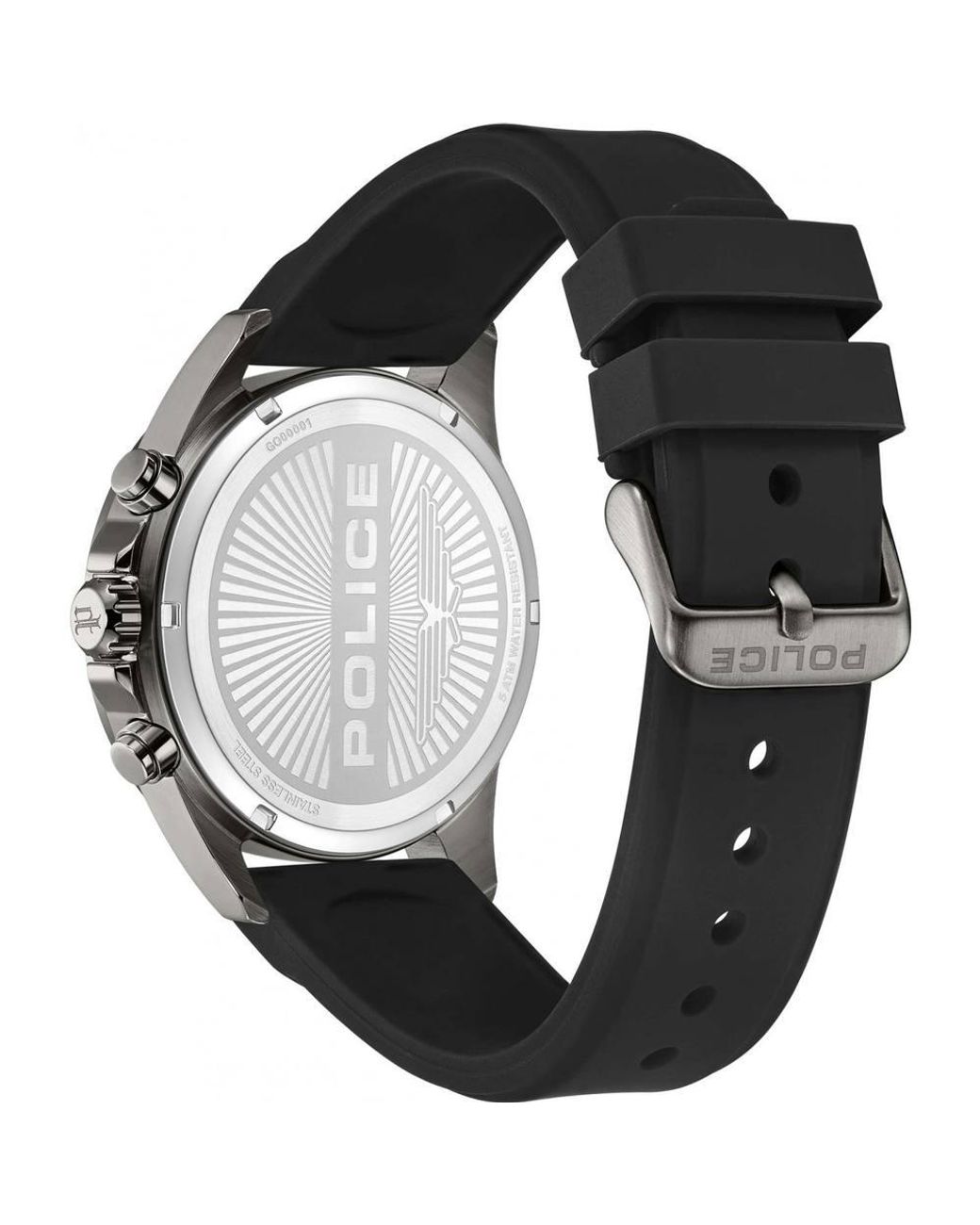 Police Black Pewgo0000101 Cipher 53Mm Quartz Watch for men