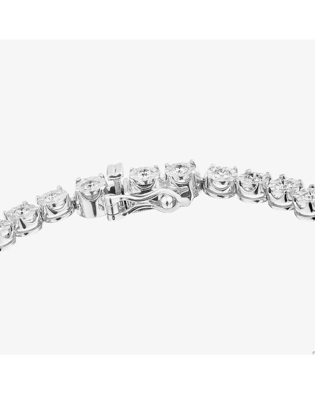 T.H.Baker Metallic 2.00Ct Lab Grown Diamond Tennis Bracelet Lgb18706-200Ch (Sil)