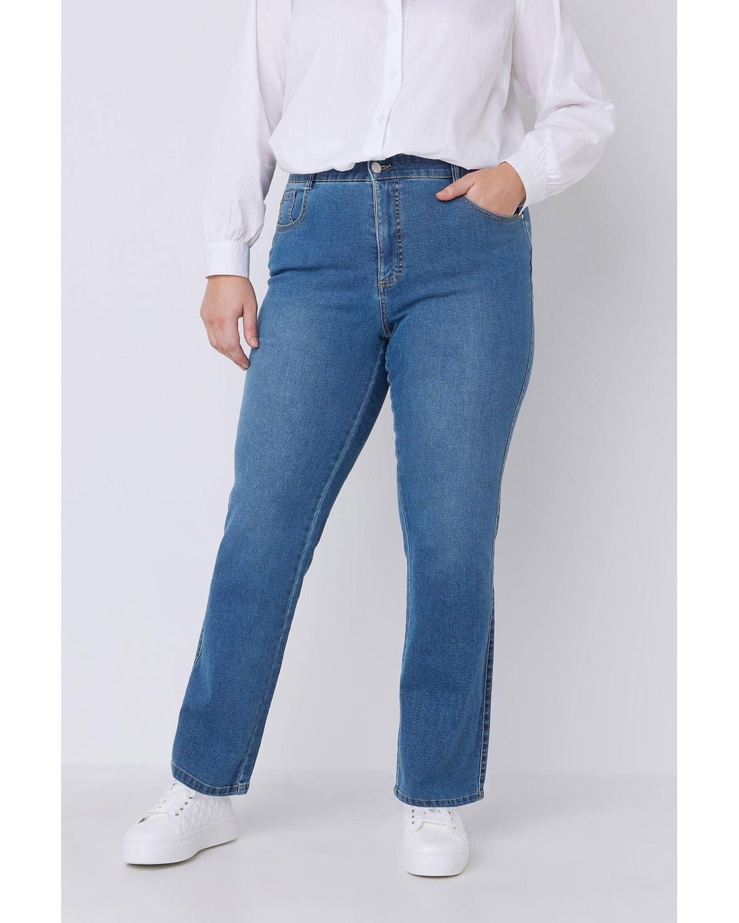Evans Blue Straight Leg Jeans