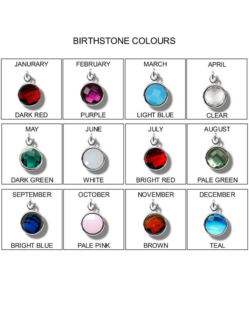 Aye Do Gifts White Personalised Edge Birthstone Torque Bangle