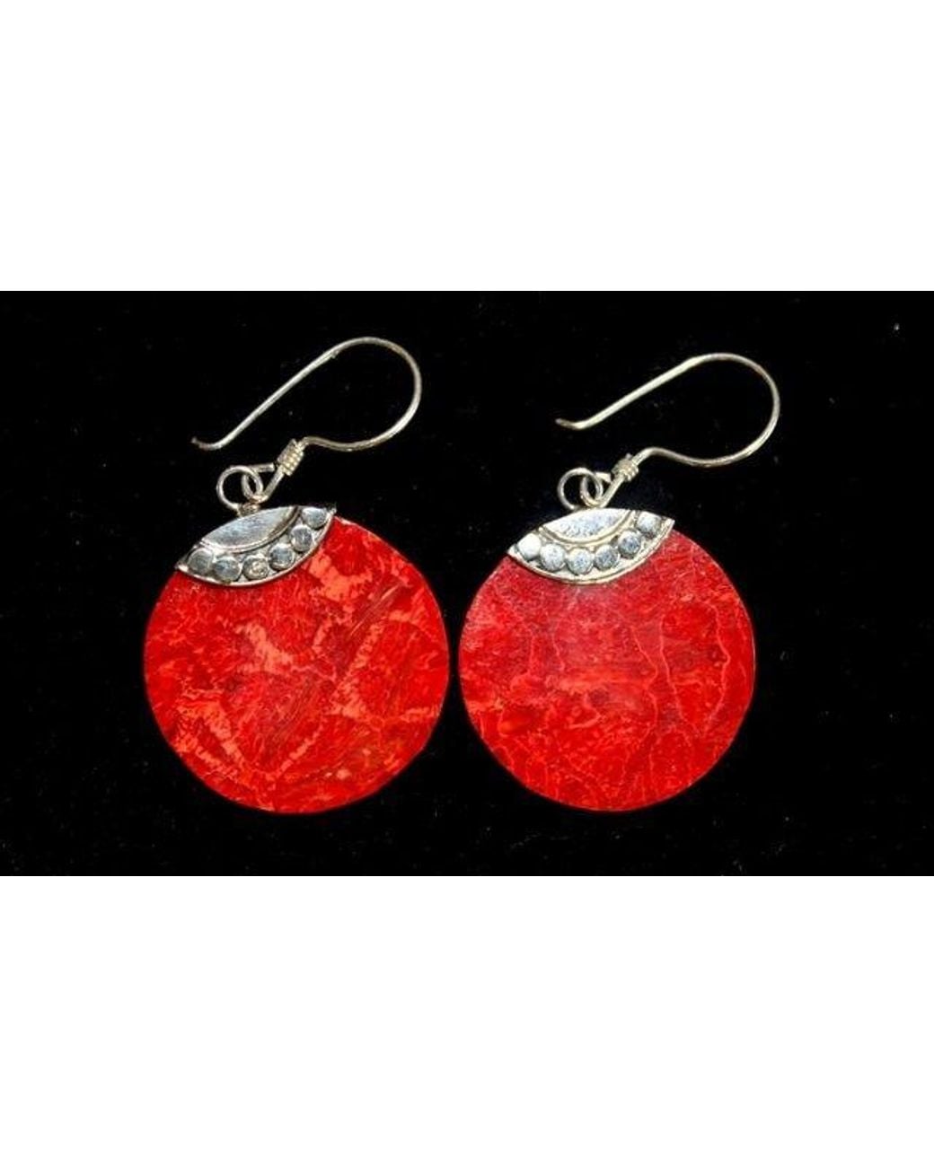 KDMD Red 925 Earrings