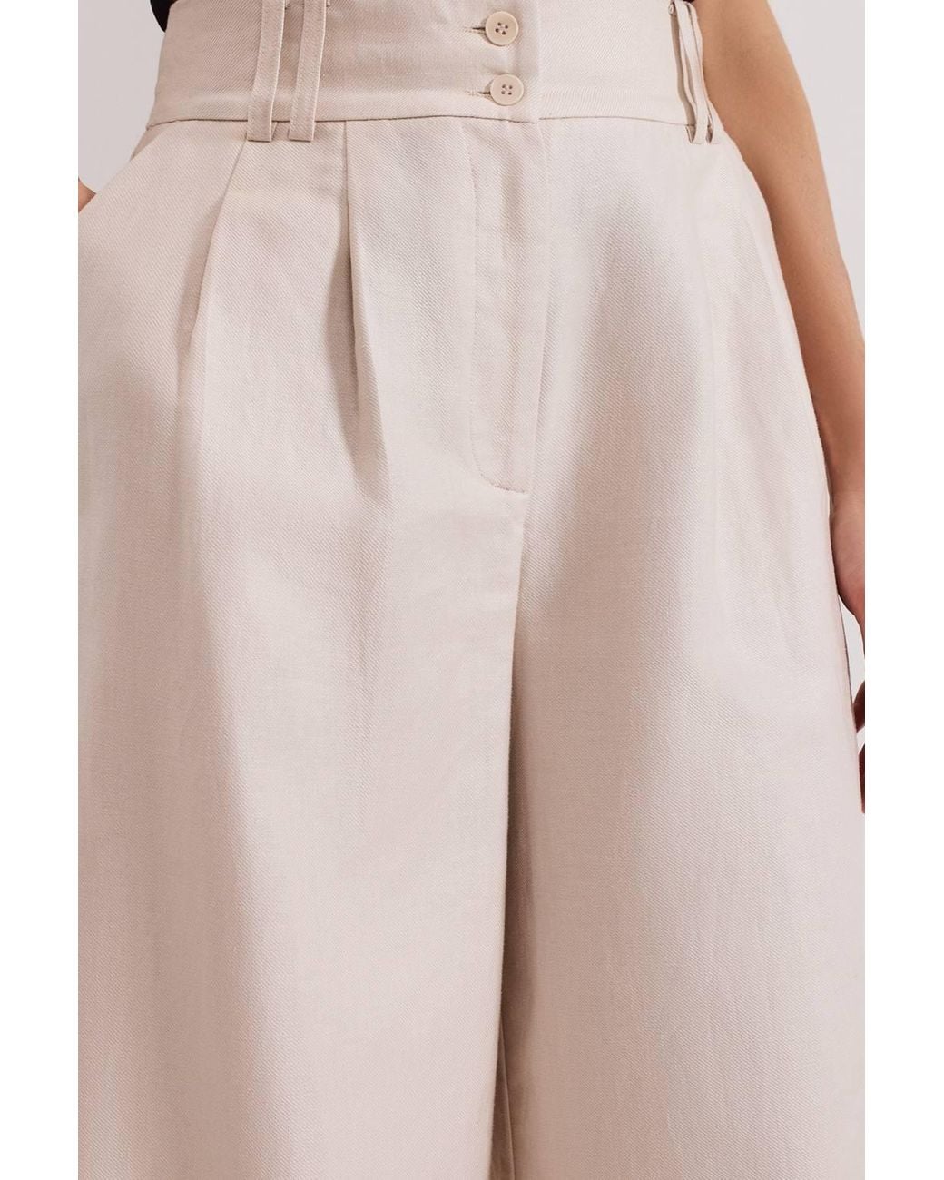 Phase Eight Pink Amble Linen Trouser