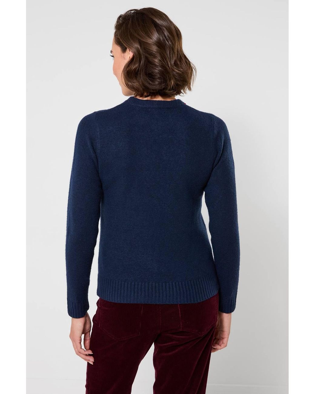 Joe Browns Blue Trixie Embroidered Sausage Dog Jumper