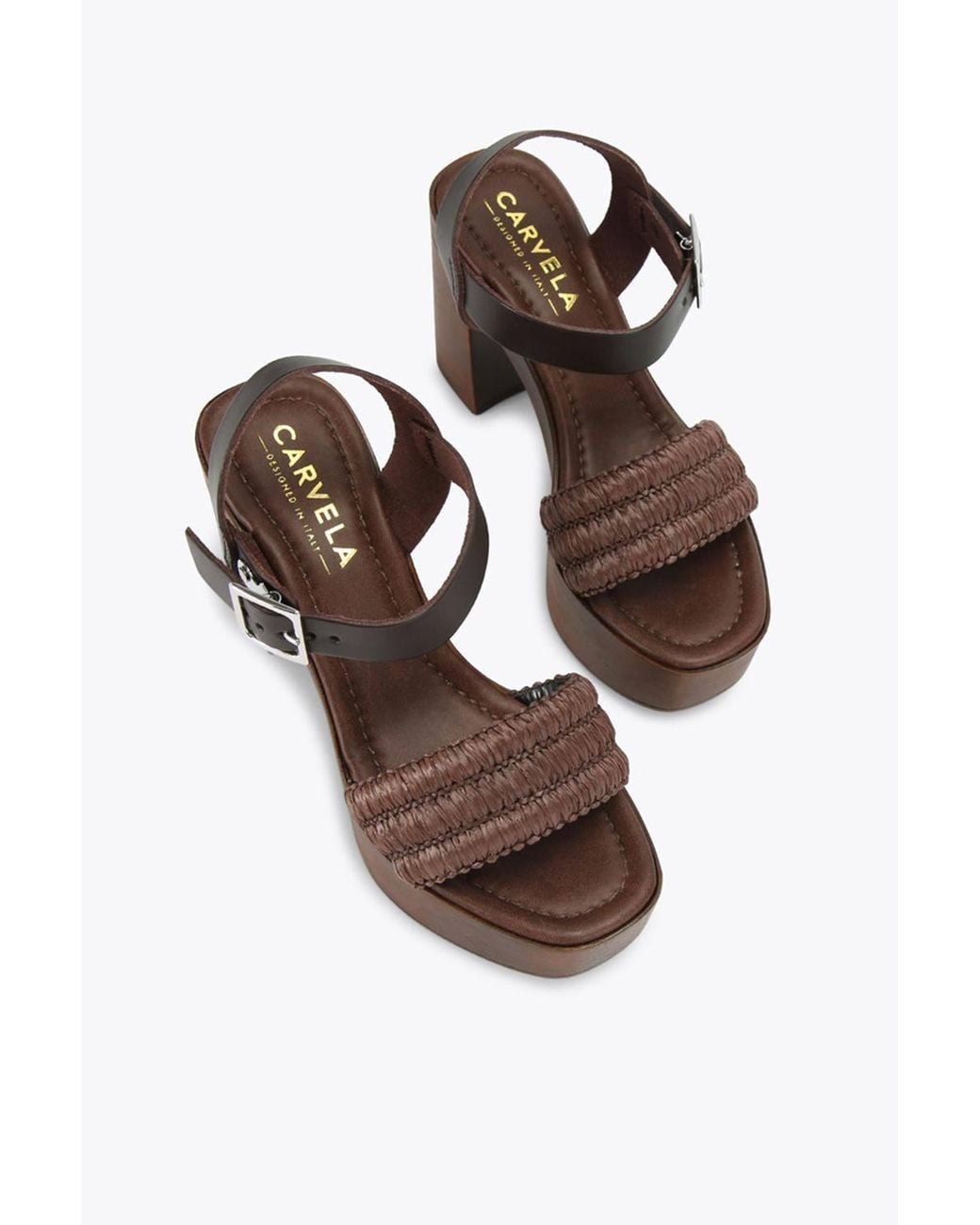 Carvela Kurt Geiger White 'Sassari Block' Heels