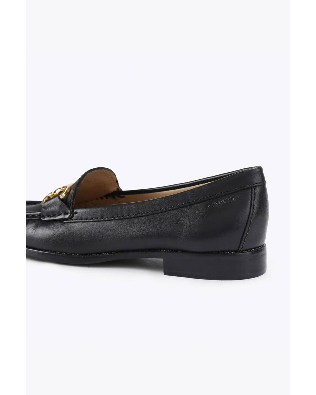 Carvela Kurt Geiger Black 'Click Wide Fit' Leather Flats
