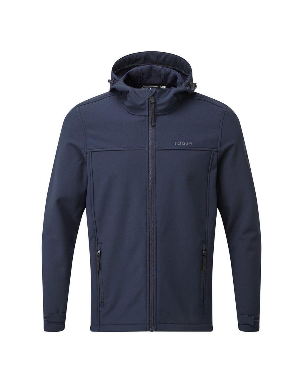 TOG24 Blue 'Feizor' Shower Resistant Softshell Hooded Jacket for men