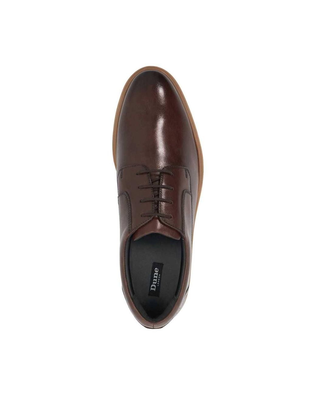Dune Brown 'Bracktonnn' Leather Casual Shoes for men