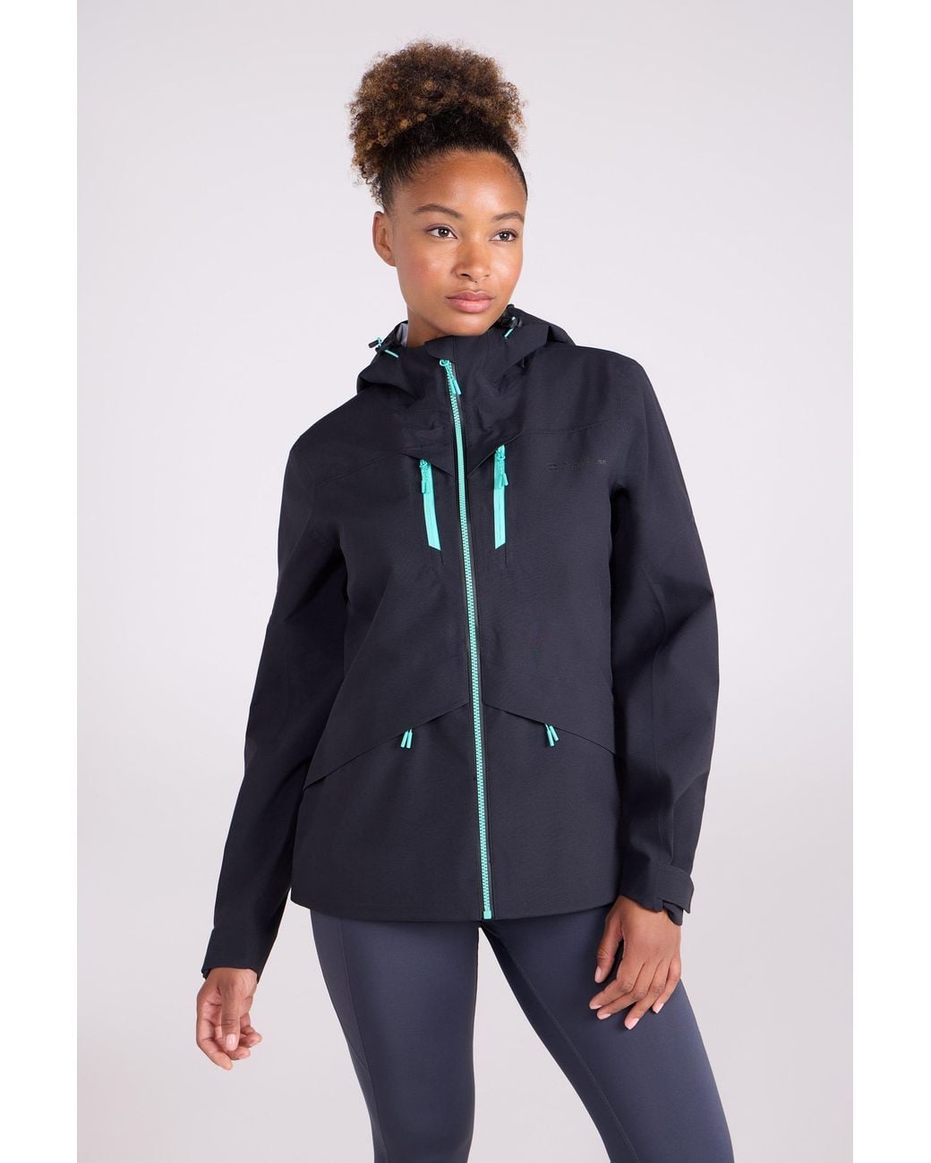 Mountain Warehouse Blue 'Rhine Extreme' Waterproof Breathable Hooded 3 Layer Winter Jacket