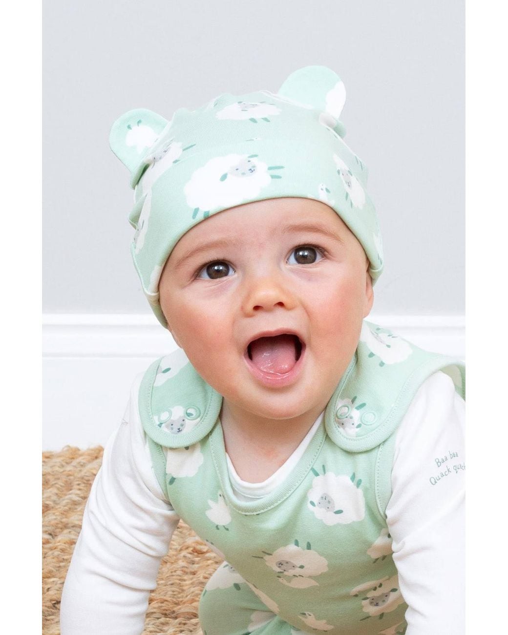 Kite Green Baby Baa Baa Quack Hat