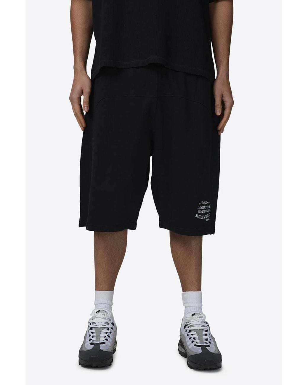 Good For Nothing Black Baggy Shorts for men