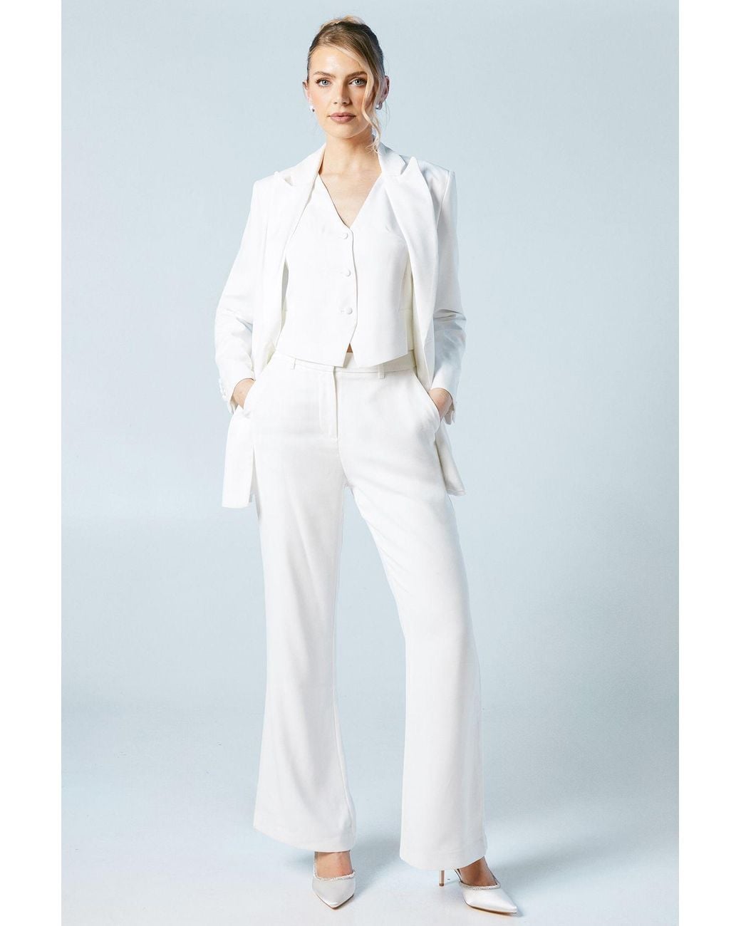Coast White Premium Flare Bridal Trouser
