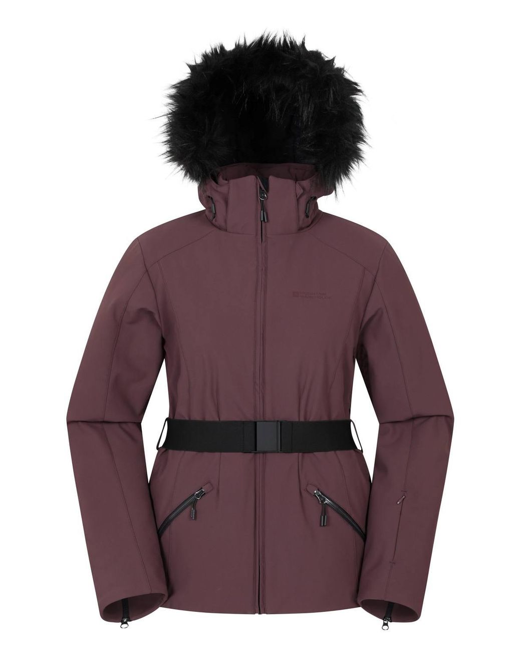 Mountain Warehouse Purple 'Swiss' Snowproof Breathable Warm Padded Hooded Winter Ski Jacket