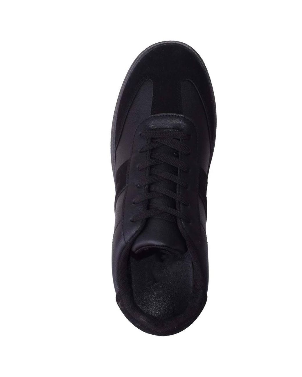 Absolute Footwear Blue Lace Up Two Tone Casual Fashion Trainer