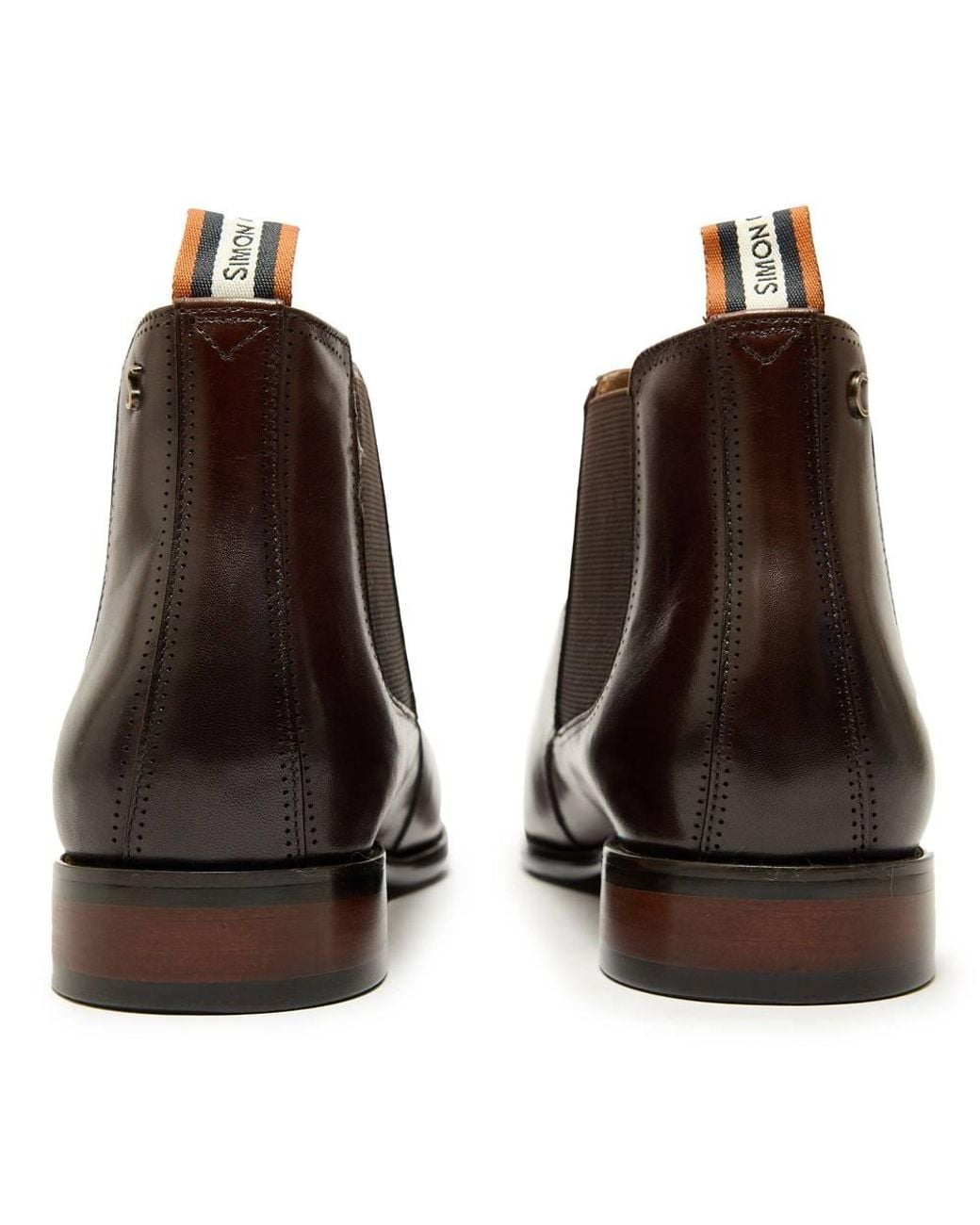 Simon Carter Brown Corso Chelsea Boots for men