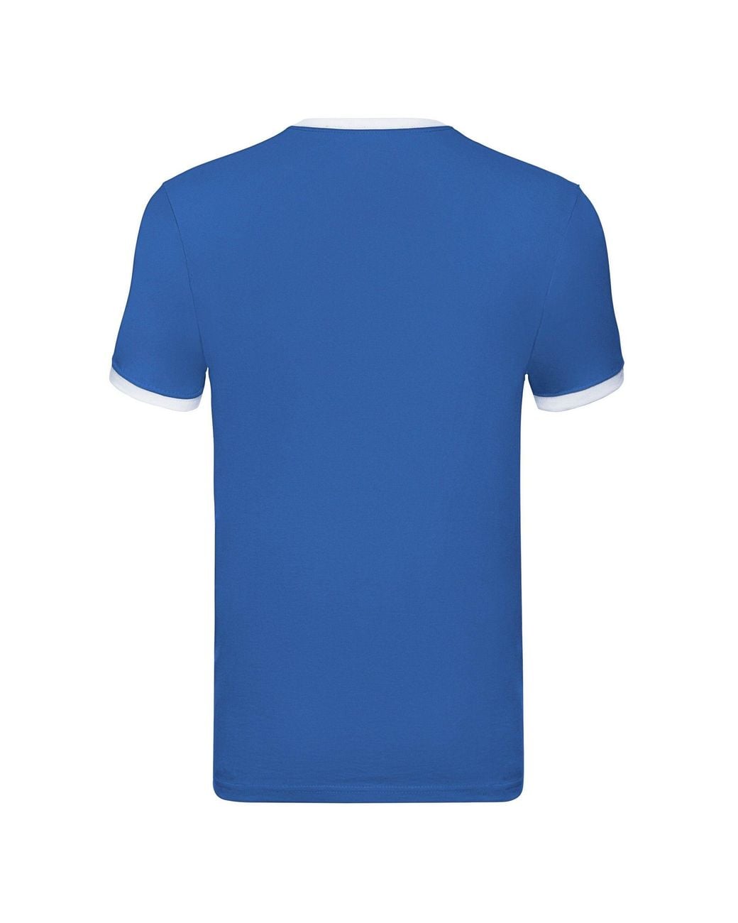 Fruit Of The Loom Blue Ringer Contrast T-Shirt for men
