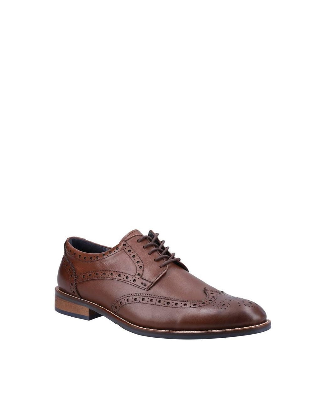 Hush Puppies Brown Dustin Brogue Shoe for men