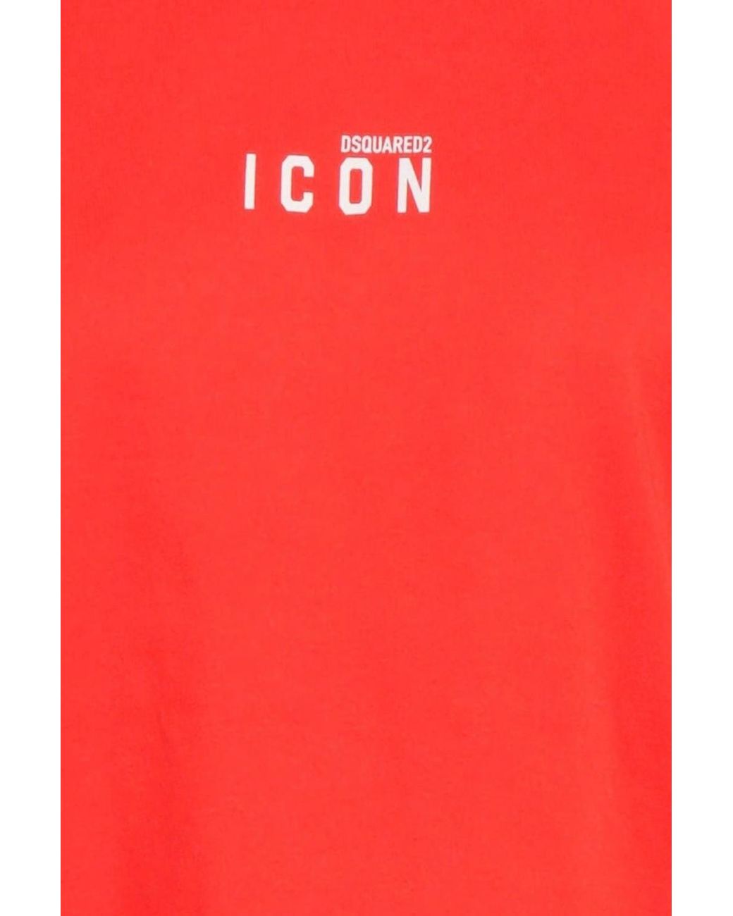DSquared² Red Icon Short Sleeve Crew Regular Fit T-Shirt