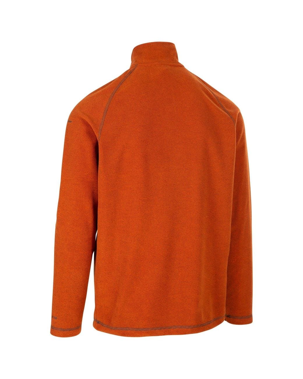 Trespass Orange Keynote Anti Pilling 1 4 Zip Fleece Top for men
