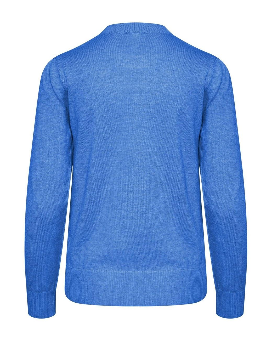 Saint Tropez Blue Milasz Crew Neck Knit Jumper