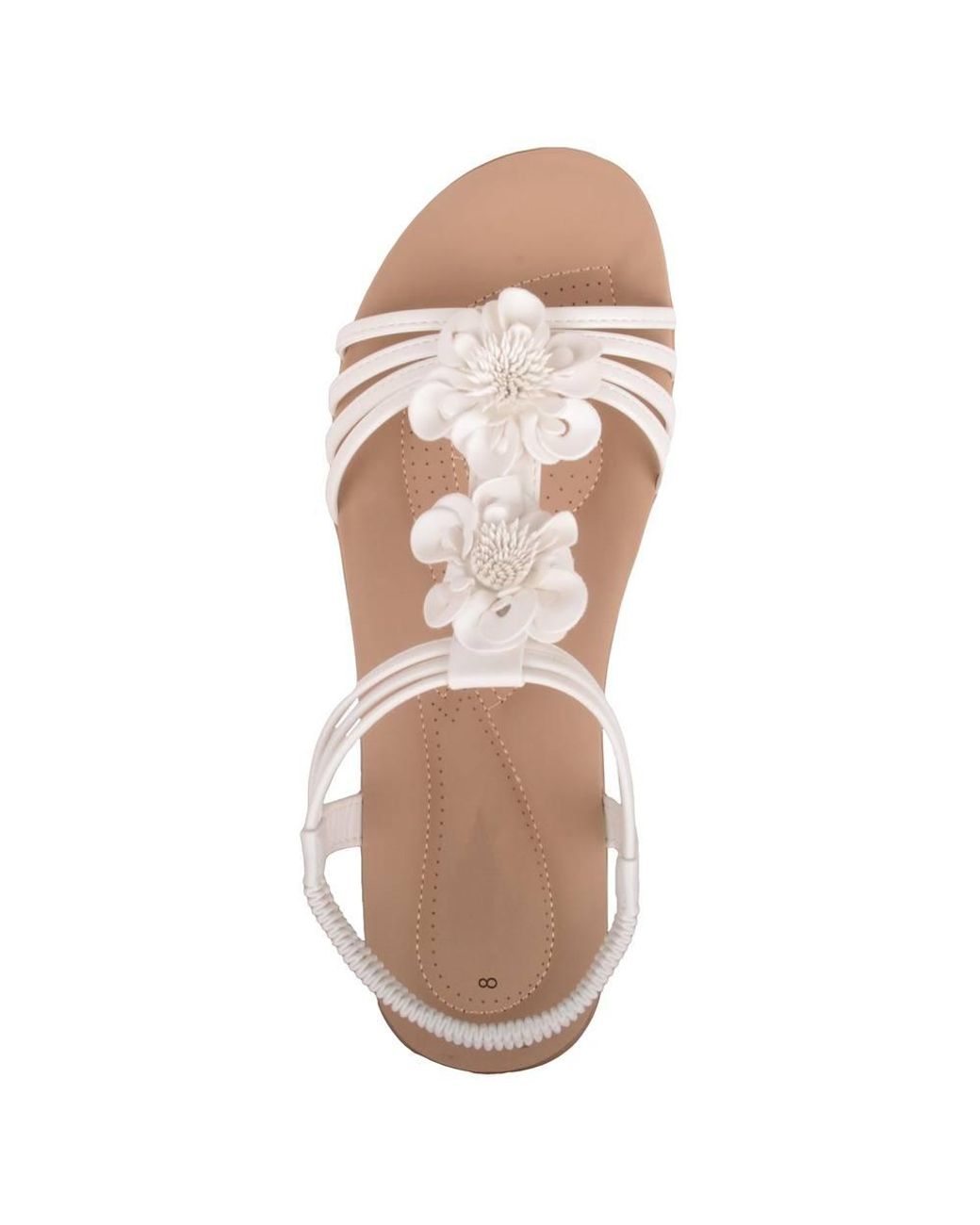 Absolute Footwear Pink Easy Slip On Floral Summer Sandal With Elasticated Back Strap