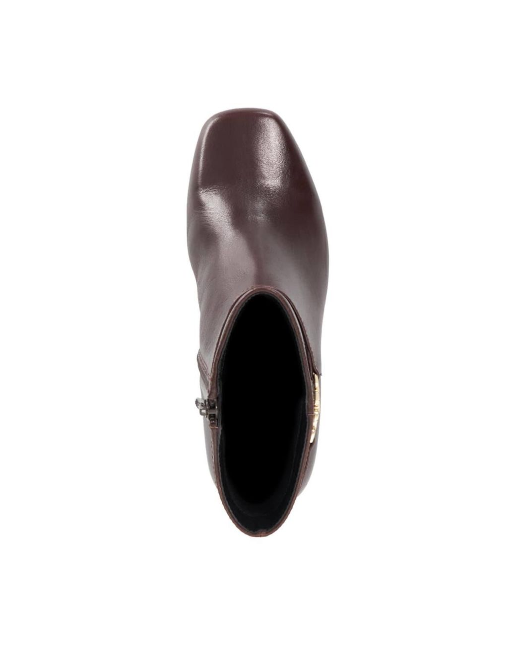 Dune Brown Wide Fit 'Oaklee' Leather Ankle Boots