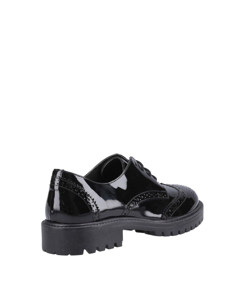Hush Puppies Black Athena Patent Junior