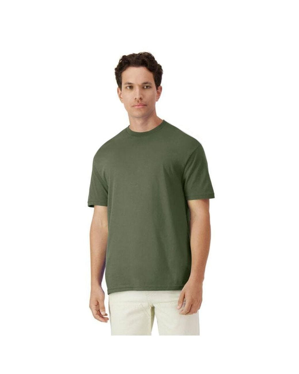 Gildan Green Plain Lightweight T-Shirt for men