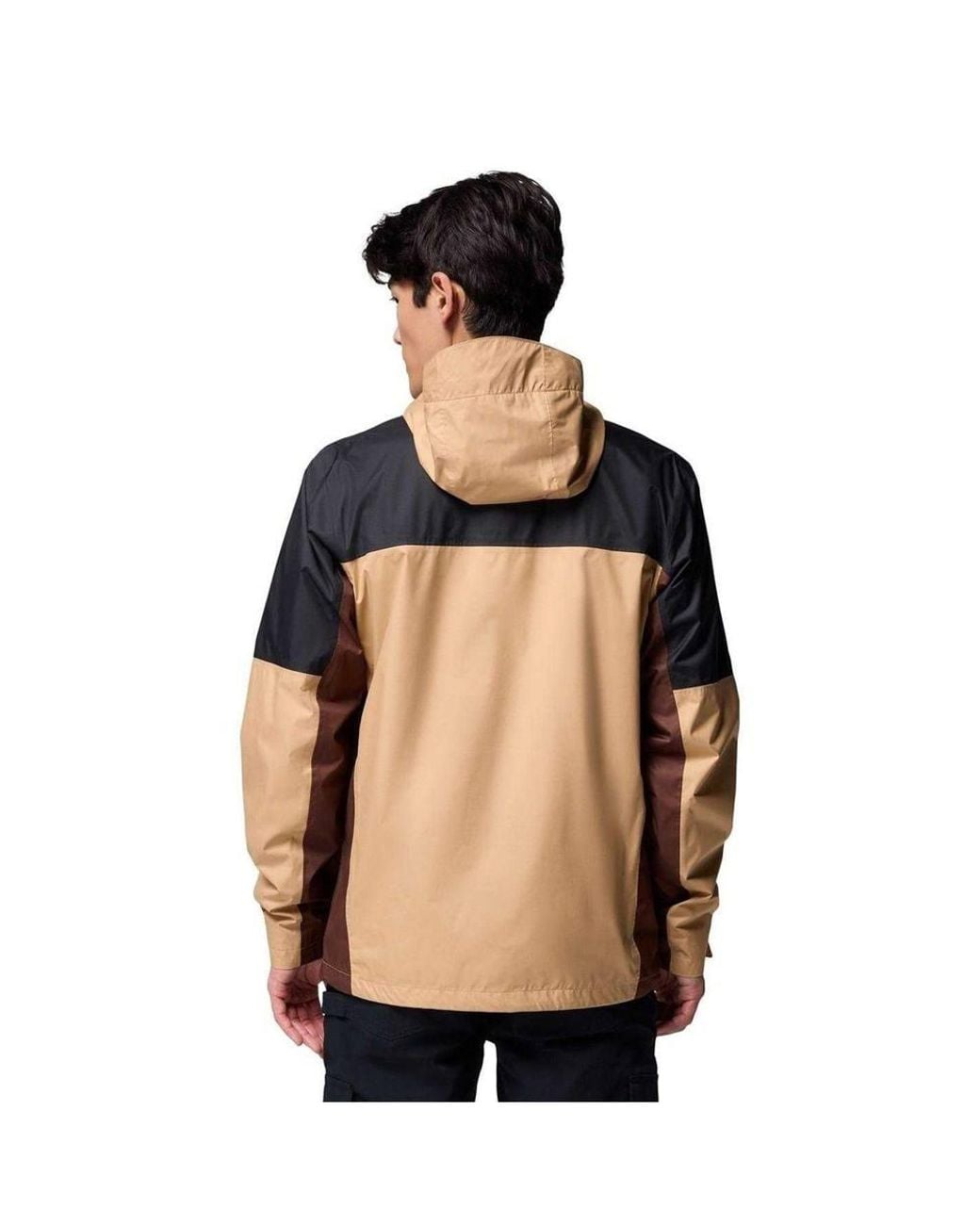 Columbia Black Zip Pocket Raincoat for men