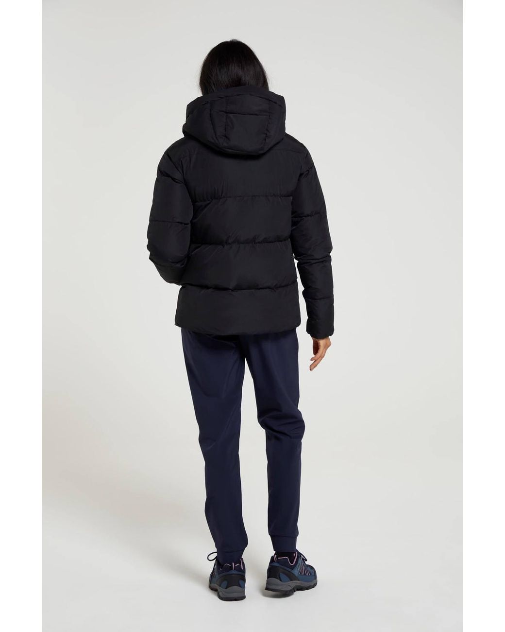 Mountain Warehouse Blue 'Toasty' Water Resistant Elastic Cuffs & Hem Padded Short Jacket