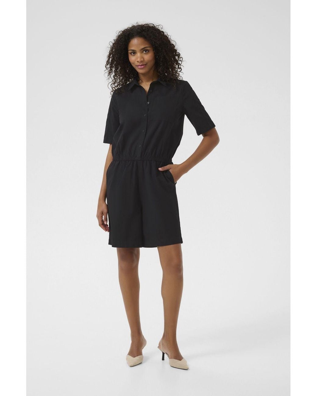 Kaffe Black Kapaya Playsuit