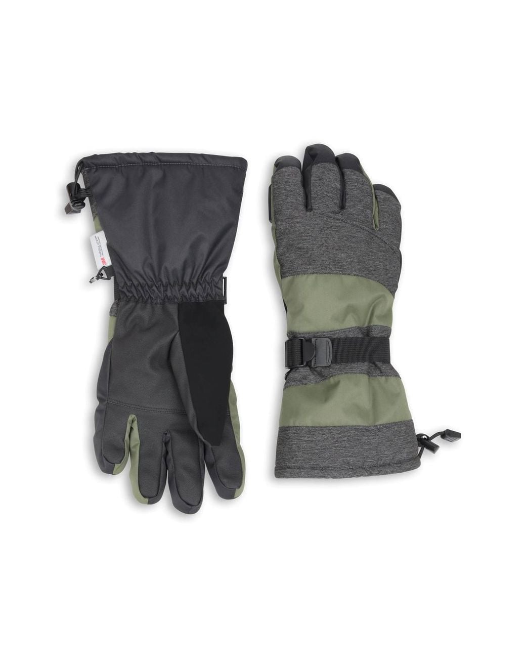 Mountain Warehouse Black 'Summit Extreme' Waterproof Breathable Upper Snowboard Ski Gloves for men