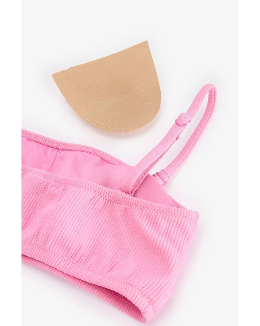 Penti Pink Missa Strapless Textured Bikini Top