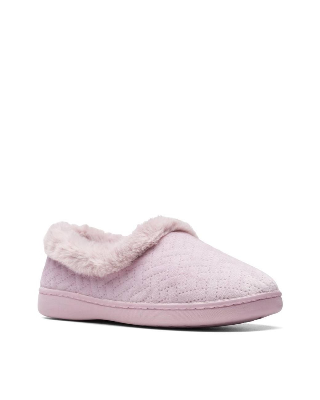 Clarks Pink Twyla Star Lilac Slippers, Slip Ons