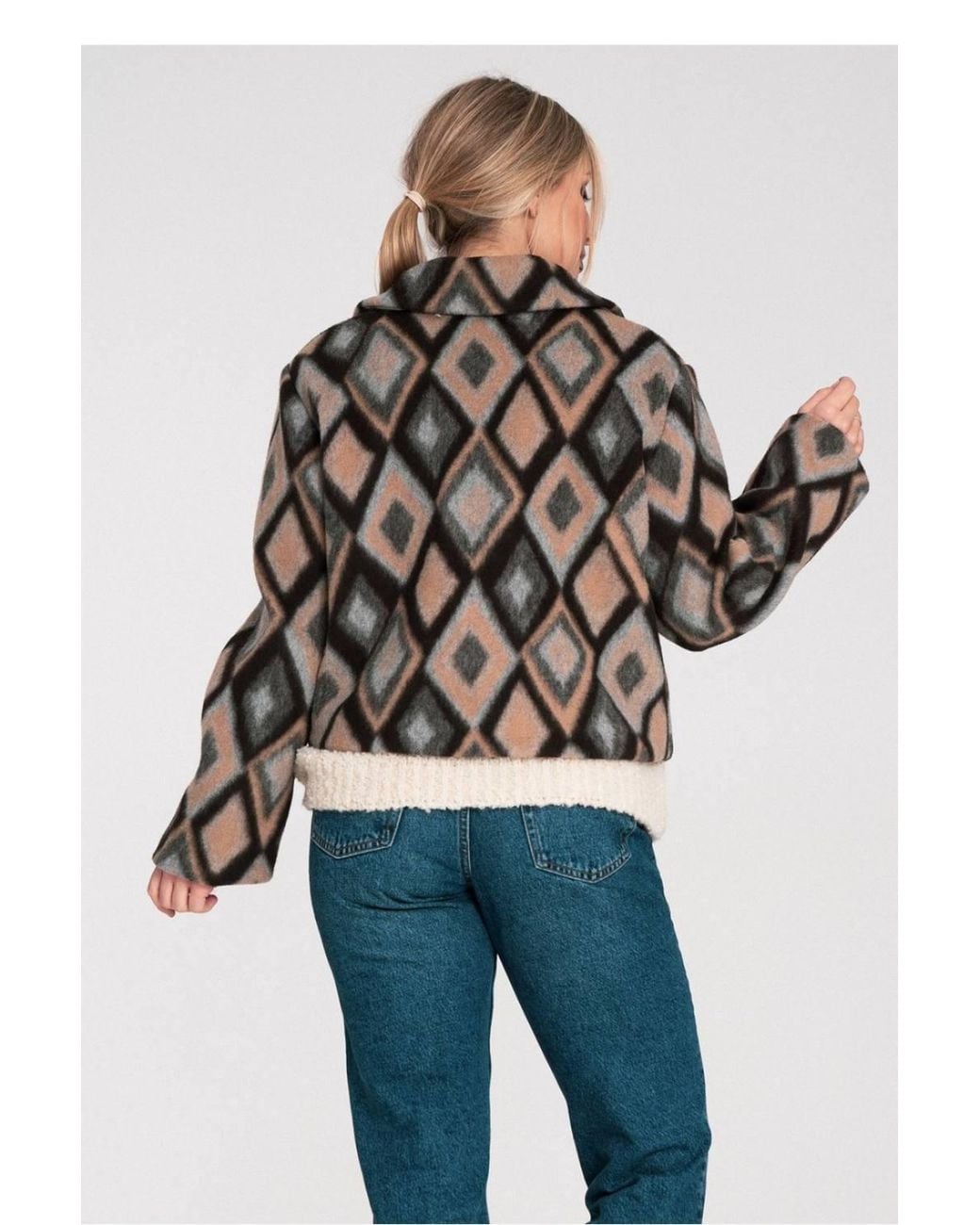 Love Lace Multicolor Classic Essential Viscose Casual Jacket