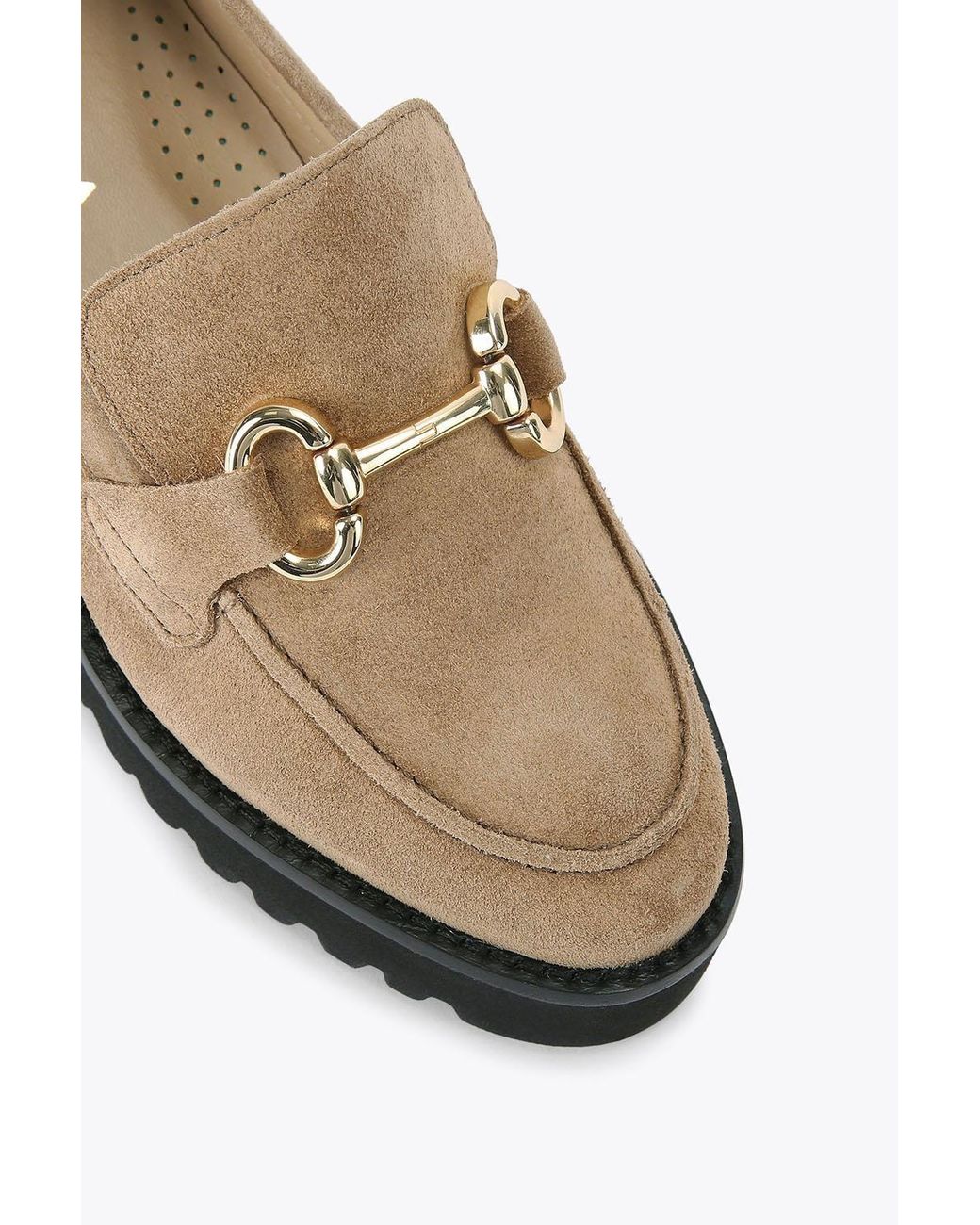 Carvela Kurt Geiger Natural 'Chester' Suede Flats