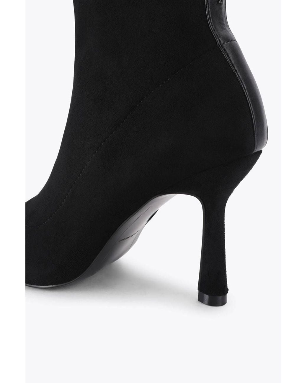 KG by Kurt Geiger Black 'Adina Ankle' Suedette Boots