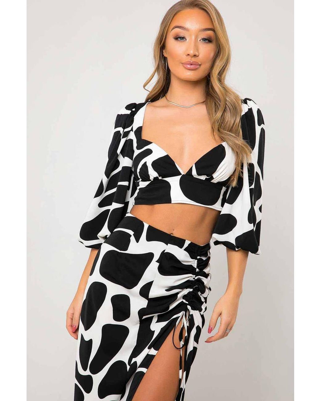 Urban Bliss Multicolor Giraffe Print Top