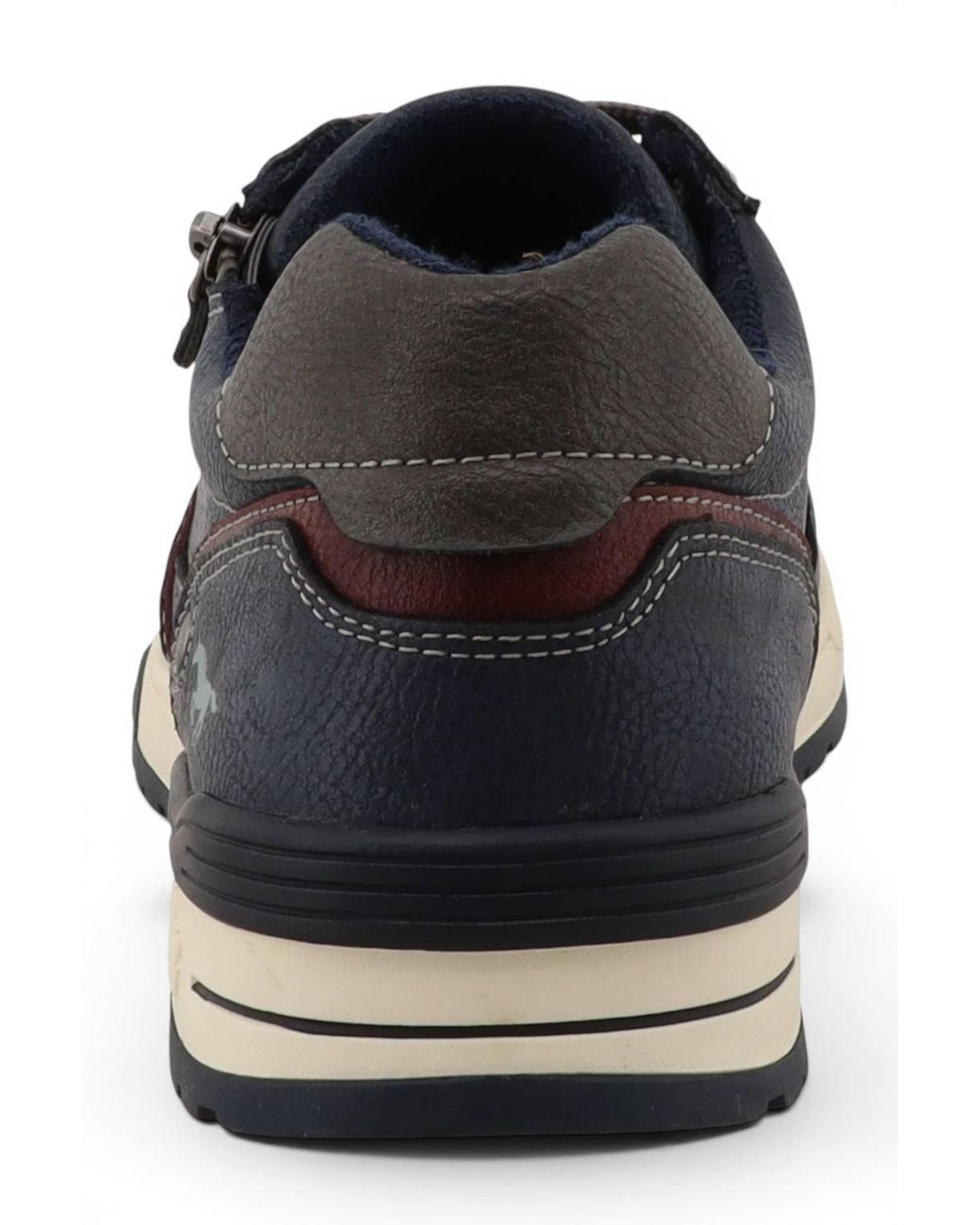Infinity Leather Black Mustang Faux Leather Trainer Sneaker Shoes for men