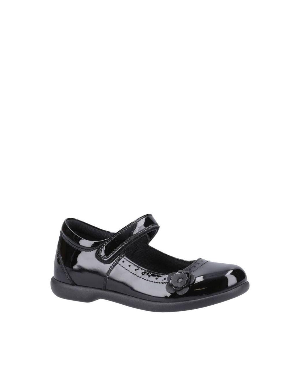Hush Puppies White Bethany Patent Senior Shoe