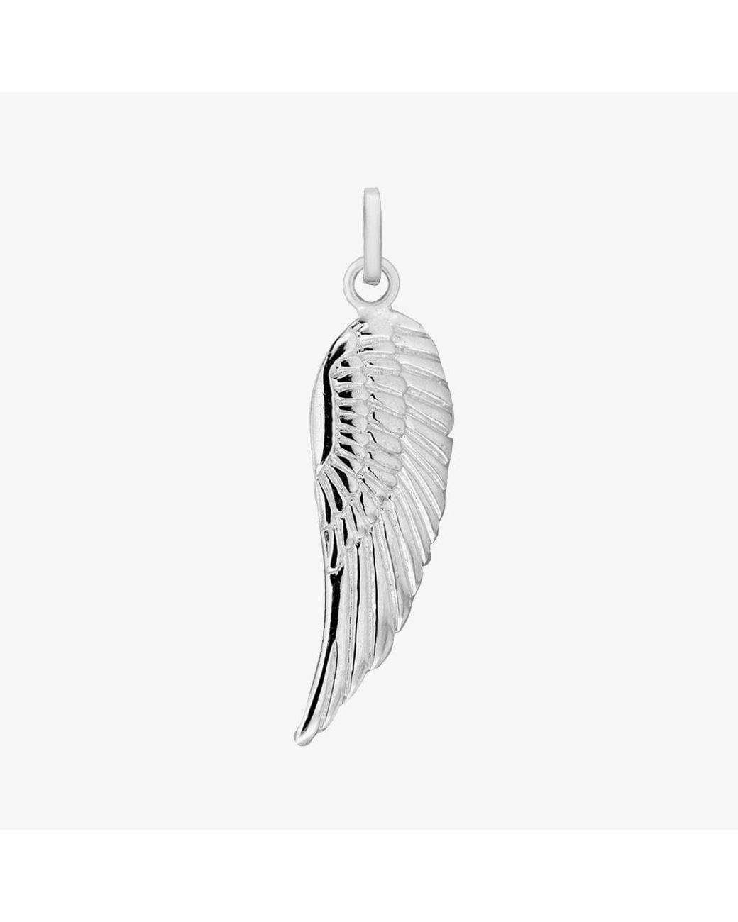 T.H.Baker White Sterling Angel Wing Pendant 8.62.8071