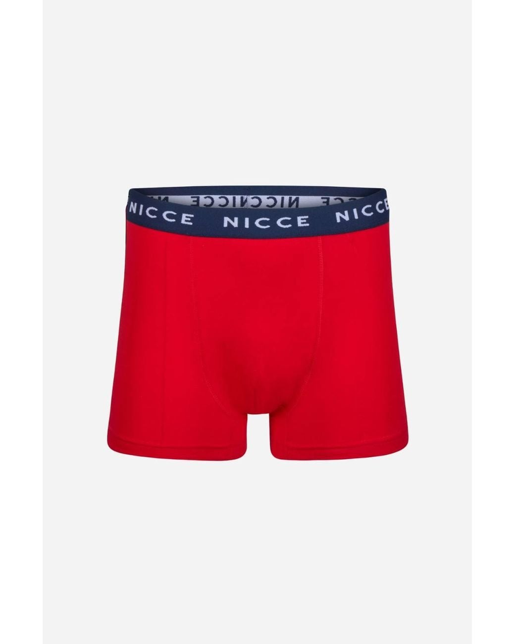 Nicce London Blue 5-Pack Cotton Rich Boxer Briefs With Logo Waistband for men