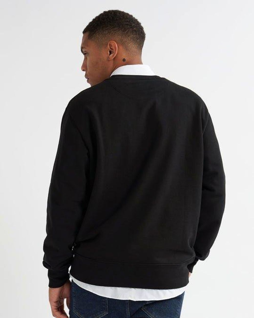 Alse Studio Black Cotton Pullover Premium Quality Sweatshirt Long Sleeve