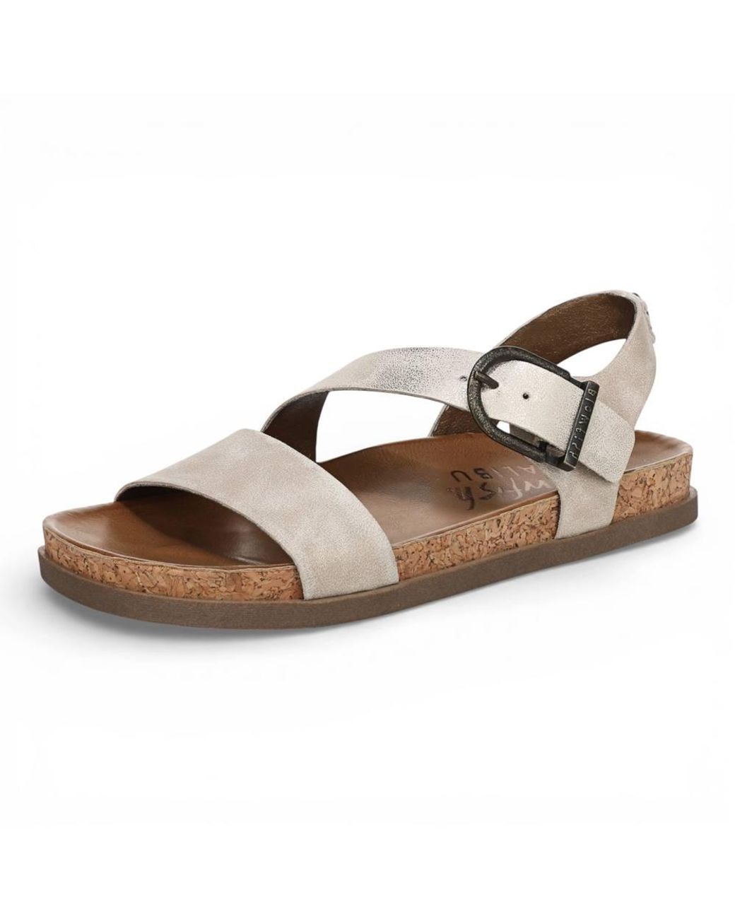 TruClothing Brown Cloud Footbed Strappy Flat Sandals