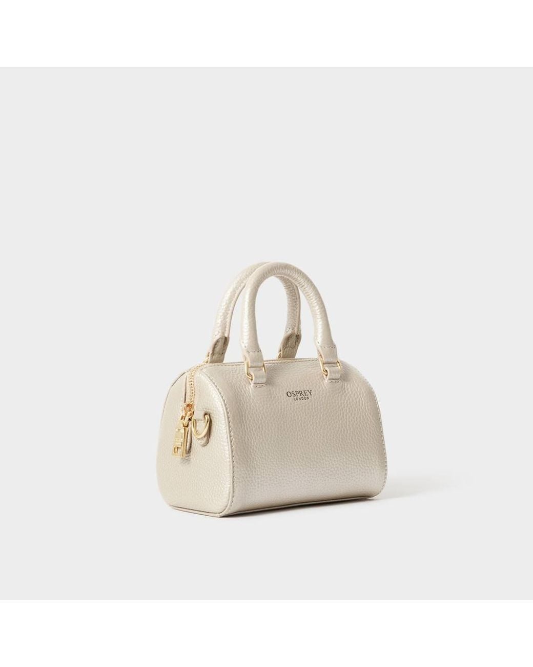 Osprey Natural The Madison Mini Leather Barrel Bag
