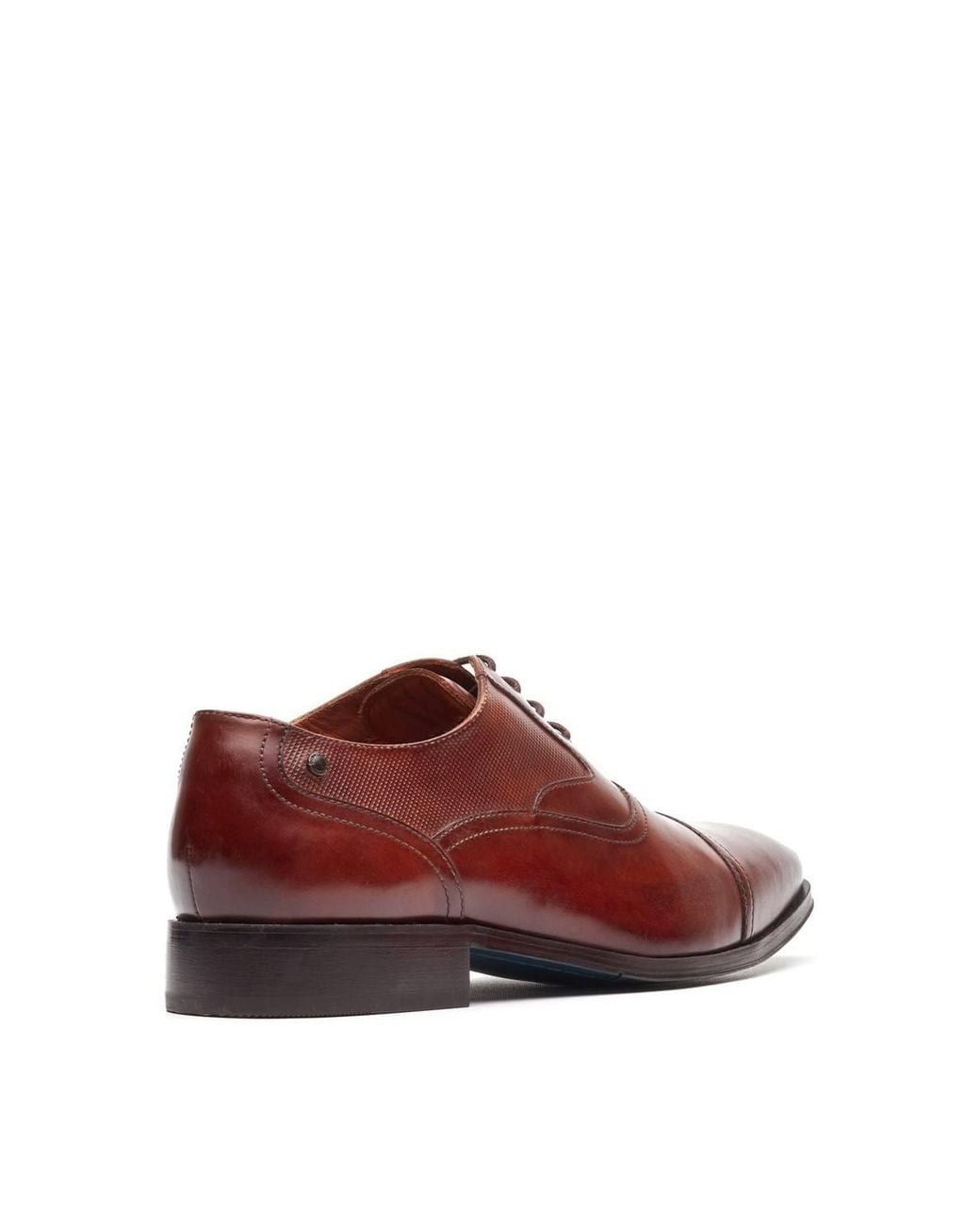 Base London Brown Portico Toe Cap Oxford Shoe for men