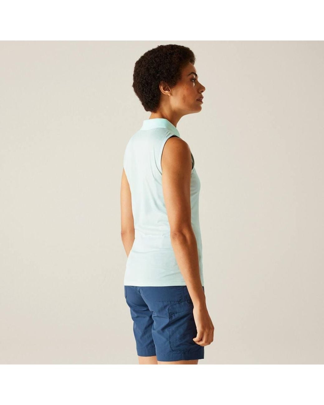Regatta Blue Tima Ii Sleeveless Polo