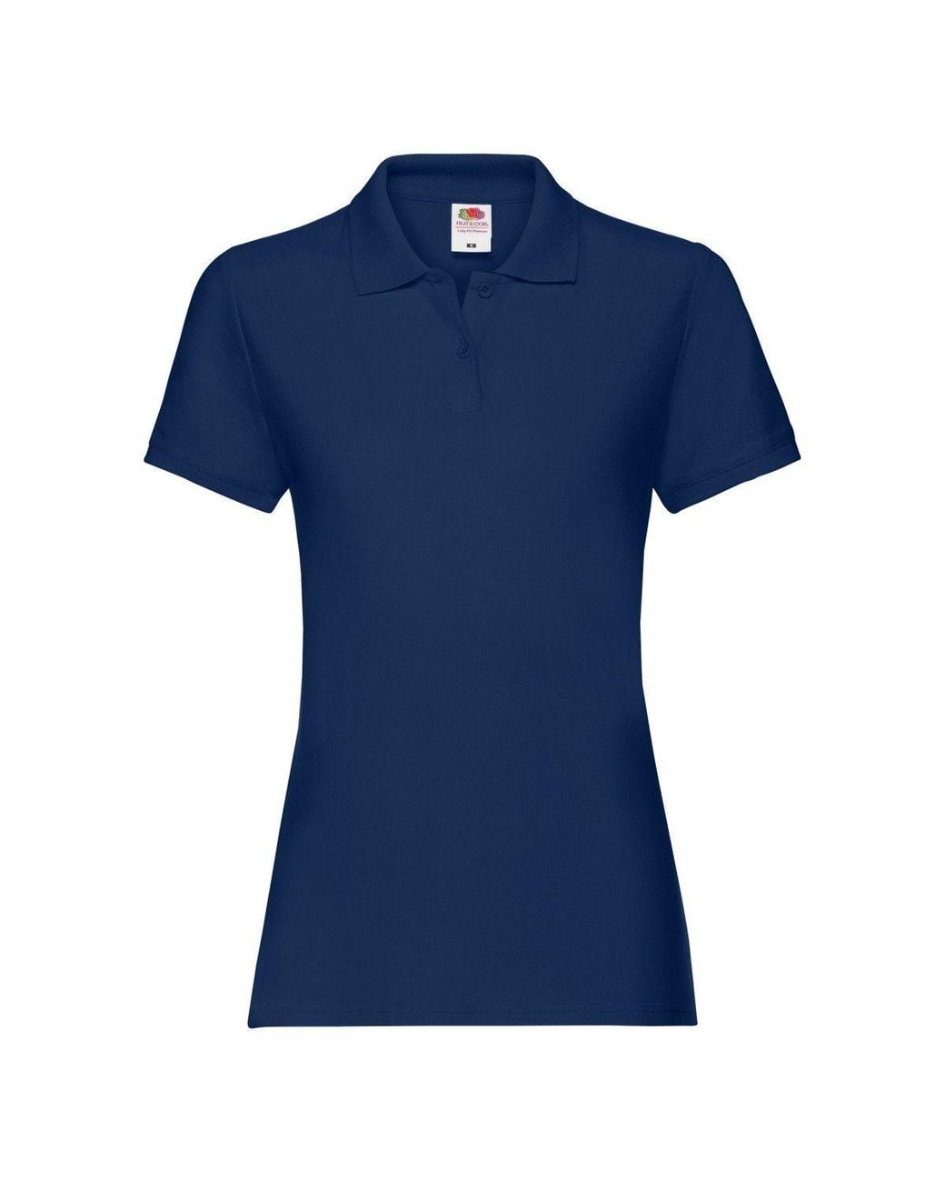 Fruit Of The Loom Blue Premium Fitted Short-Sleeved Polo Shirt
