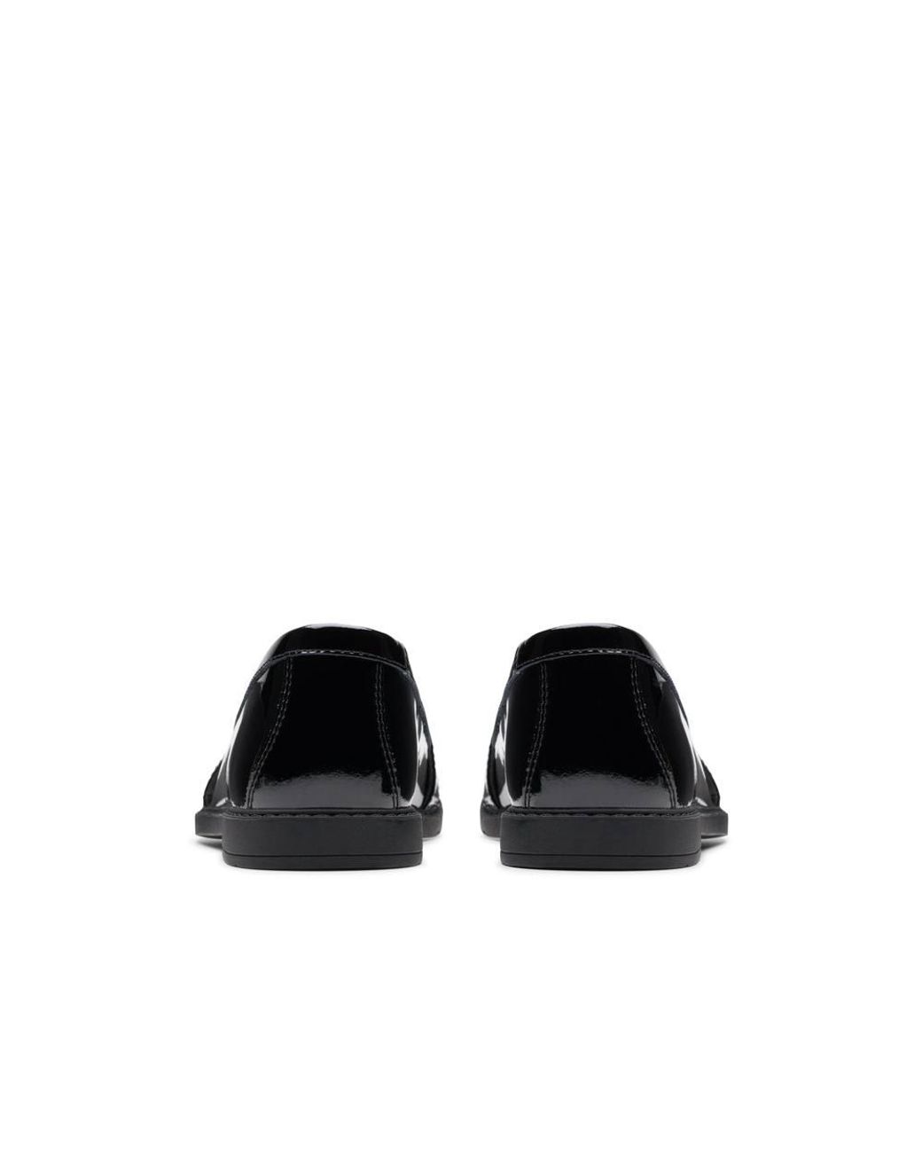 Clarks Black Scala Loafer Youth Patent Loafers, Slip Ons, School Shoes